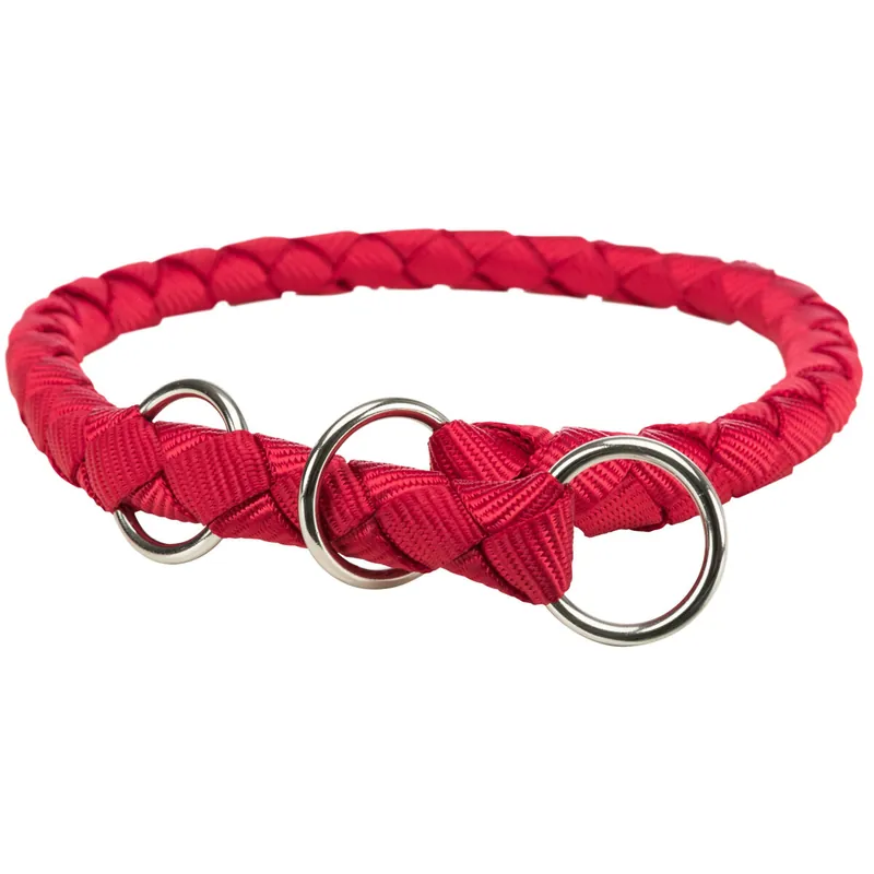 Top Prodej TRIXIE Nylonový obojek kulatý CAVO - červená L-XL 52-60cm/18mm