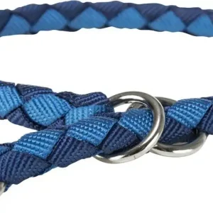 Výprodej TRIXIE CAVO obojek kulatý "Stop tahání" - indigo/královská modrá S 30-36cm/12mm