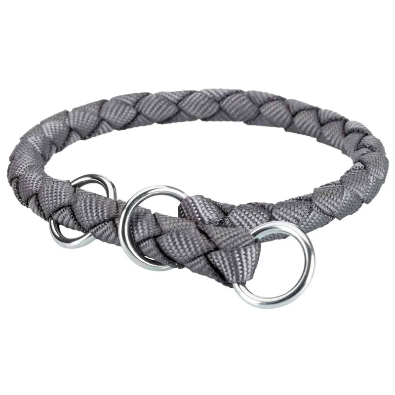 Časově Omezené TRIXIE Nylonový obojek kulatý CAVO - grafit S 30-36cm/12mm