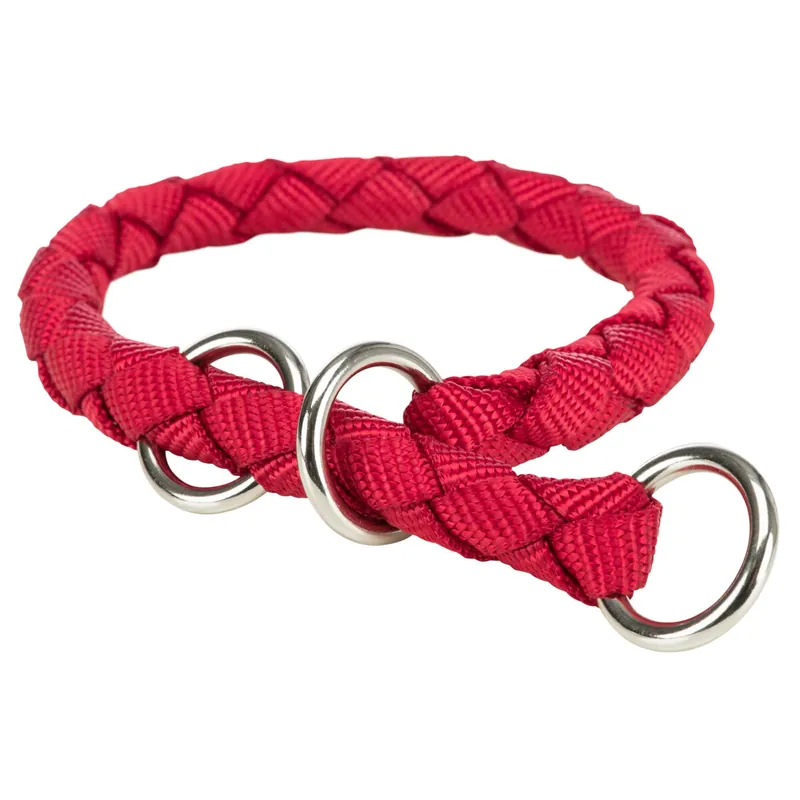 Horká Nabídka TRIXIE Nylonový obojek kulatý CAVO - červená S 25-31cm/12mm