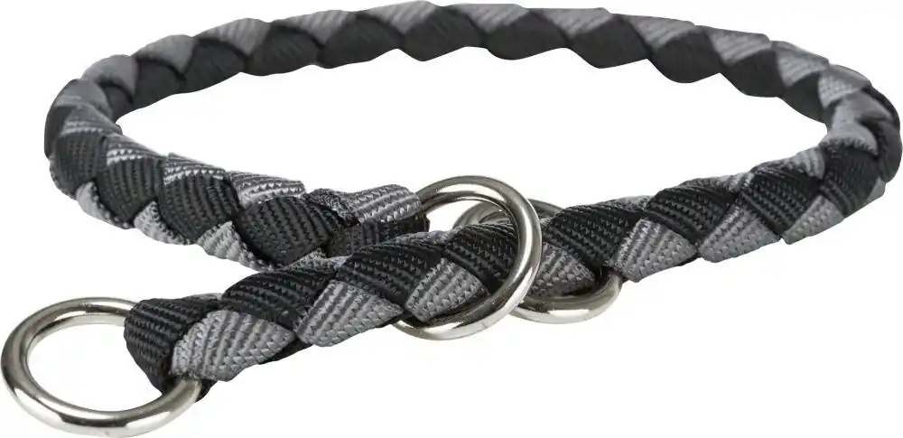 TRIXIE CAVO obojek kulatý "Stop tahání" - černá/grafit S 25-31cm/12mm Top Prodej