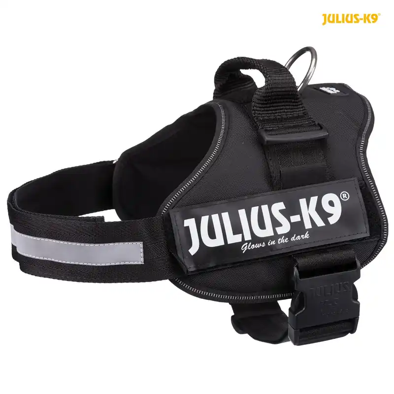 Nejprodávanější TRIXIE Julius-K9 silový postroj 1/L 66-85 cm/50 mm, - černý