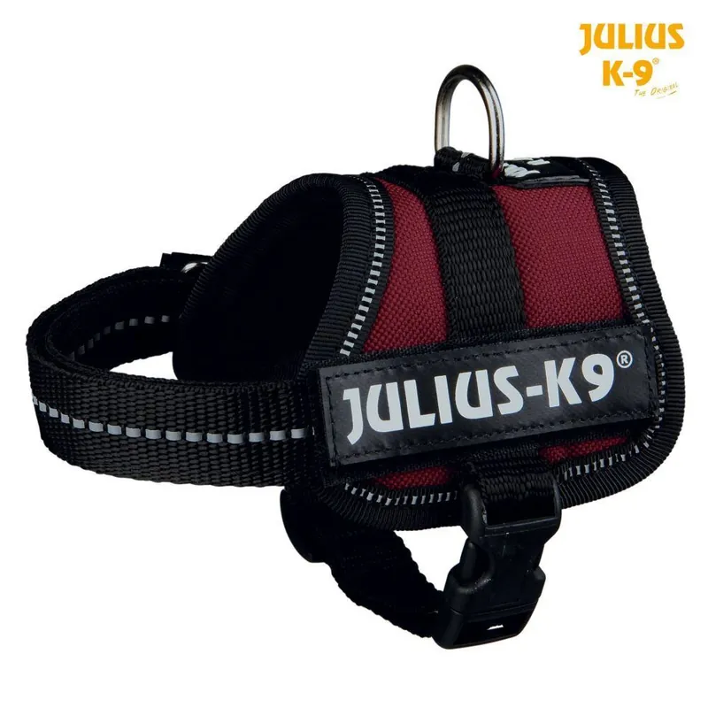 Nakupujte Hned TRIXIE Julius-K9 silový postroj Baby 1/XS 30-40 cm, burgund - DOPRODEJ