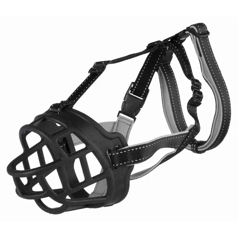TRIXIE Silikonový náhubek FLEX XL 39 cm/hlava max.37 cm černý Vrácení Zdarma