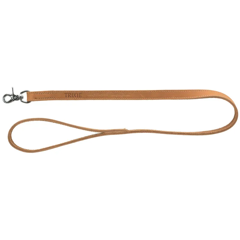 TRIXIE RUSTIC kožené vodítko Heartbeat, M-L 1,00m/20mm, hnědá - DOPRODEJ Novinka