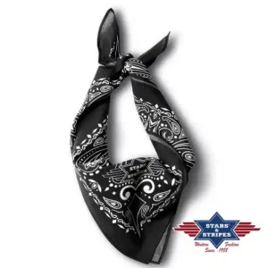 Bavlněný šátek Bandana - Barva Černá Časově Omezené