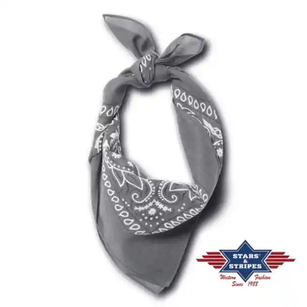 Cenově Výhodný Bavlněný šátek Bandana - Barva Šedá