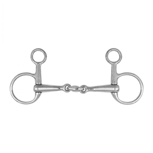 Vrácení Zdarma Udidlo Baucher Waldhausen 2x lomené, plné 16mm - Rozměr 12,5 cm