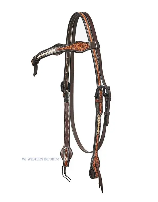 Vysoce Kvalitní Westerná uzdečka Western Imports HORSEMAN´S TACK OAK AND ACORN TOOLING
