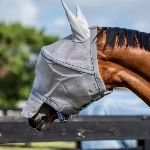 Poslední Šance Maska proti hmyzu Horseware Rambo Plus - Barva StříbrnáVelikost FULL