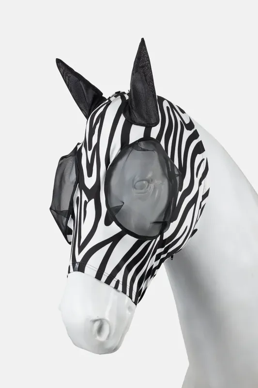 Speciální Cena Maska proti Hmyzu Horze se zipem - Barva ČernáVelikost PONY