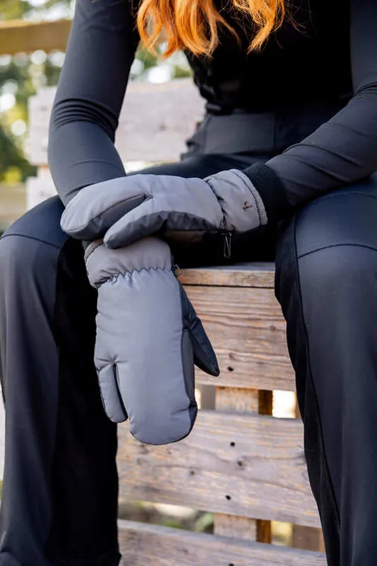 Tovární Cena Zimní rukavice HORZE Mittens Reflective - Barva stříbrná reflexníVelikost 7