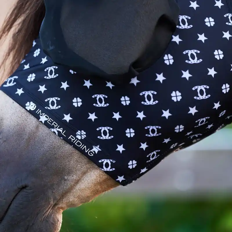 Nízká Cena Maska proti hmyzu Imperial Riding Tail ride - Barva Černá AOPVelikost FULL