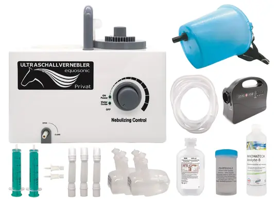 Inhalátor pro koně startovací balíček Clinic s powerbankou - Velikost 9 litrů Rychlé Dodání
