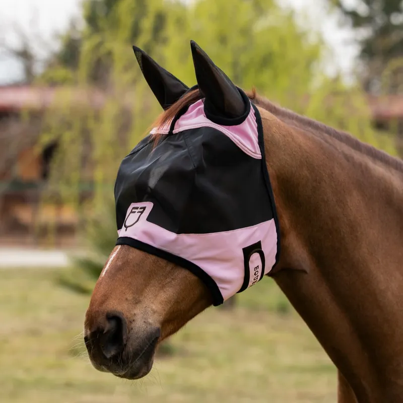 Maska proti hmyzu EQUESTRO UV - Barva OrchidejováVelikost XL Speciální Cena