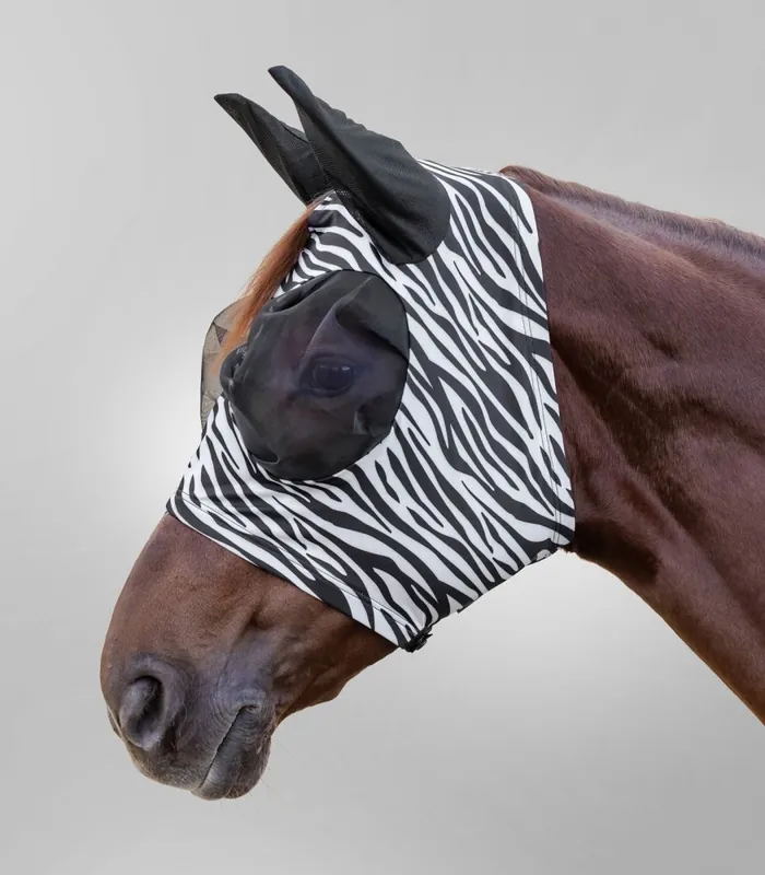 Výhodná Nabídka Maska proti hmyzu WALDHAUSEN Puck Zebra - Velikost PONY
