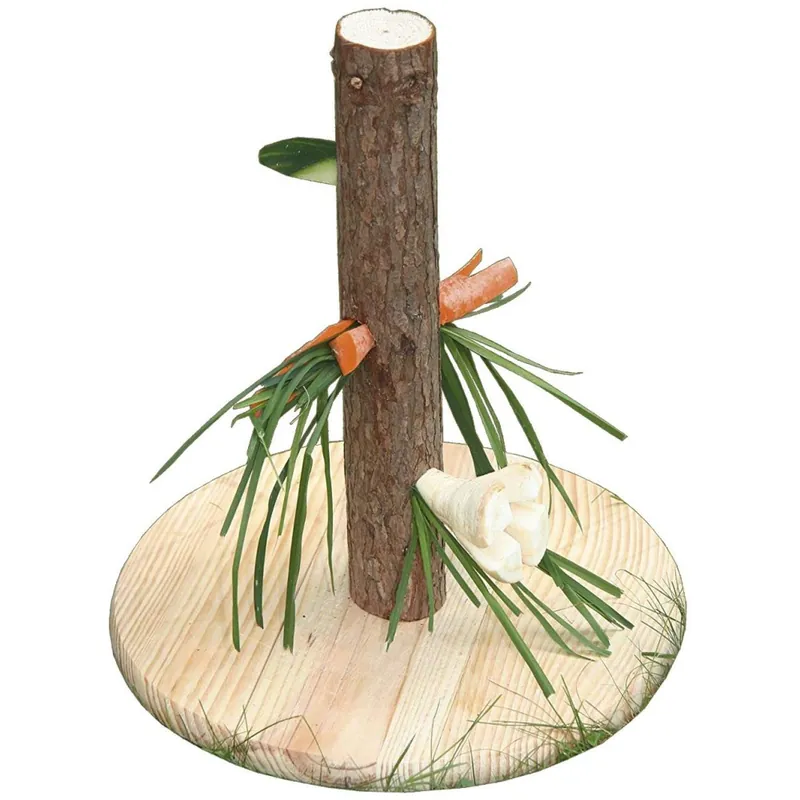 Akční Cena Stojan krmný pro králíky, dřevěný, 30 cm