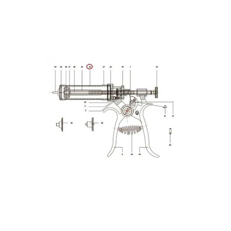 Válec skleněný pro poloautomat Roux-Revolver, 10 ml Vysoce Kvalitní