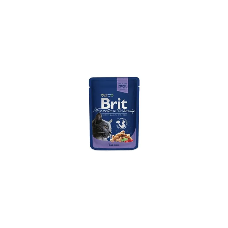 Tovární Cena BRIT Premium Cat Cod Fish kapsička 100 g
