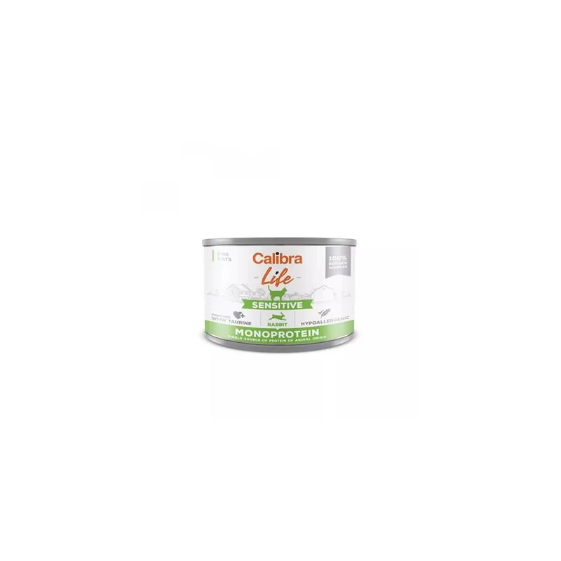 Horká Nabídka Calibra Cat Life konzerva Sensitive Rabbit, 200 g