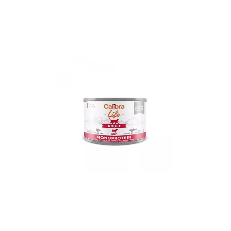 Calibra Cat Life konzerva Adult Beef, 200 g Horká Nabídka