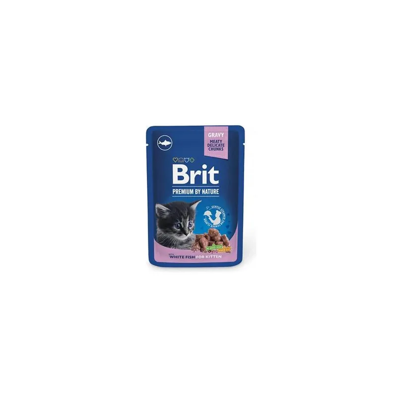 BRIT Premium Kitten whit fish Chunks kapsička 100 g Originální