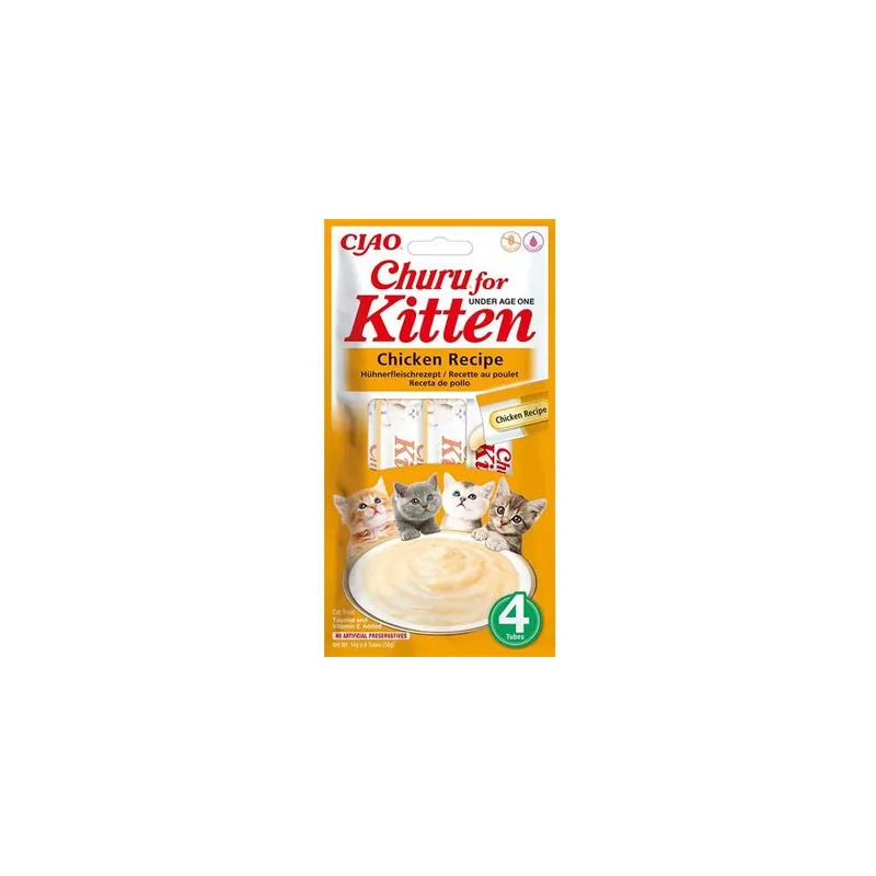 Bezpečná Platba Churu Cat Kitten 4×14 g