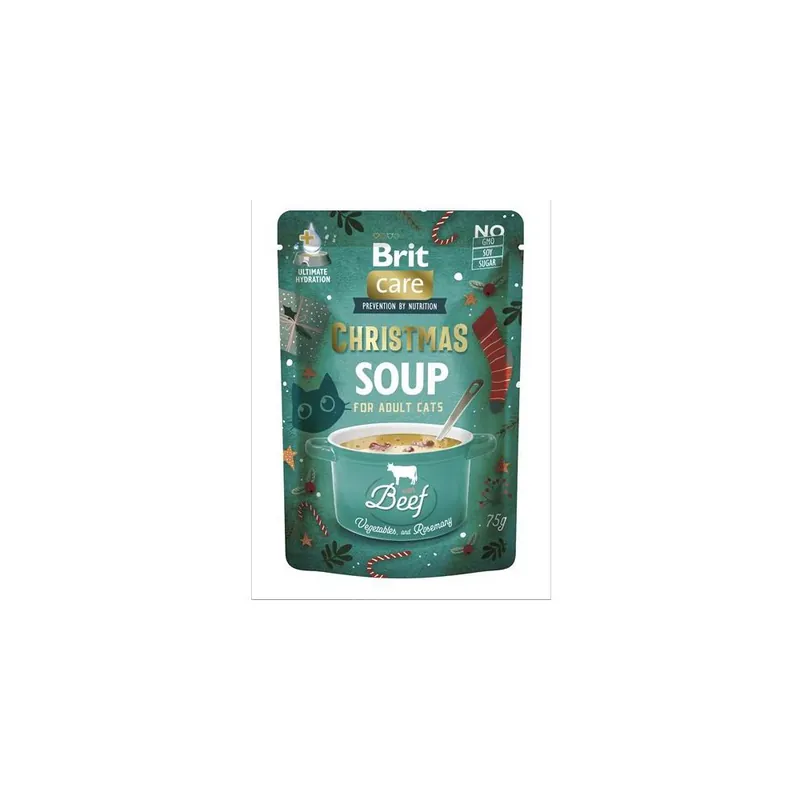 Novinka Kapsička pro kočky Brit Care Christmas Beef Soups, 75 g