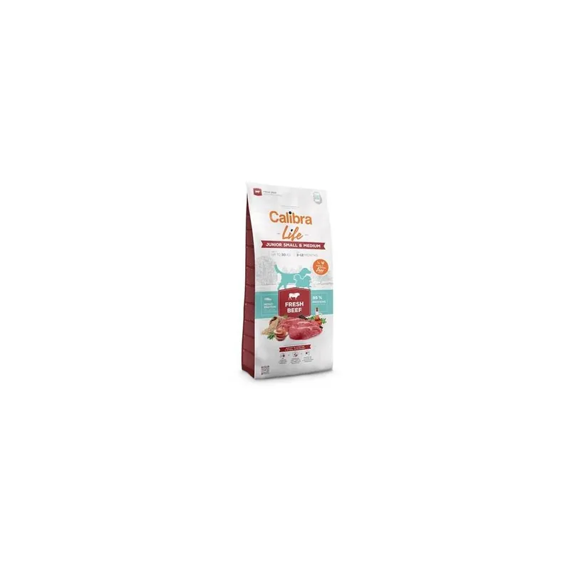 Calibra Dog Life Junior Small&,Medium Fresh Beef Jen Po Omezenou Doba