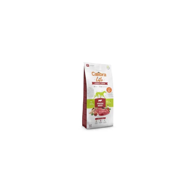 Calibra Dog Life Junior Large Fresh Beef 12 kg + 2,5 kg Zdarma Nakupujte Hned