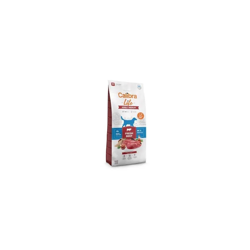 Akční Nabídka Calibra Dog Life Adult Medium Fresh Beef