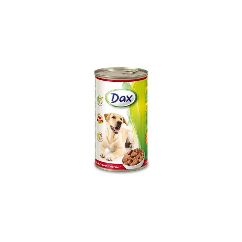Koupit Online Konzerva pro psy DAX, kousky hovězí, 1240 g