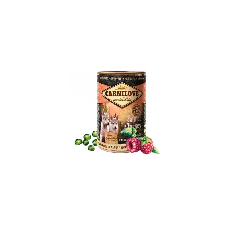 Carnilove Wilde konzerva pro štěňata Meat Salmon &, Turkey Puppies, 400g Cenový Hit
