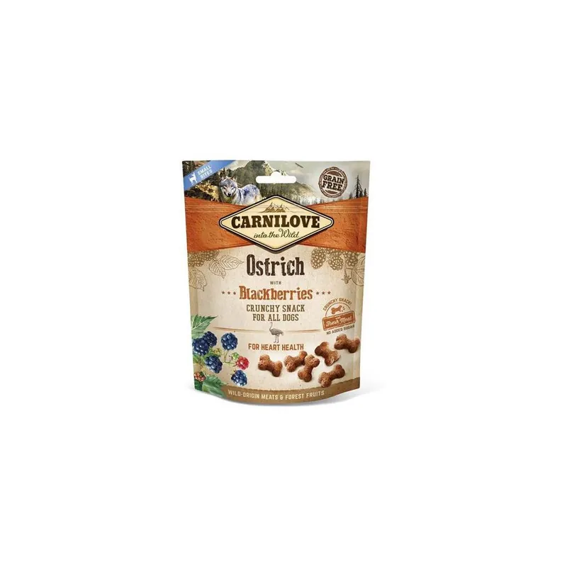 Bezpečná Platba Pamlsek pro psy Carnilove Ostrich and Blackberries, 200 g