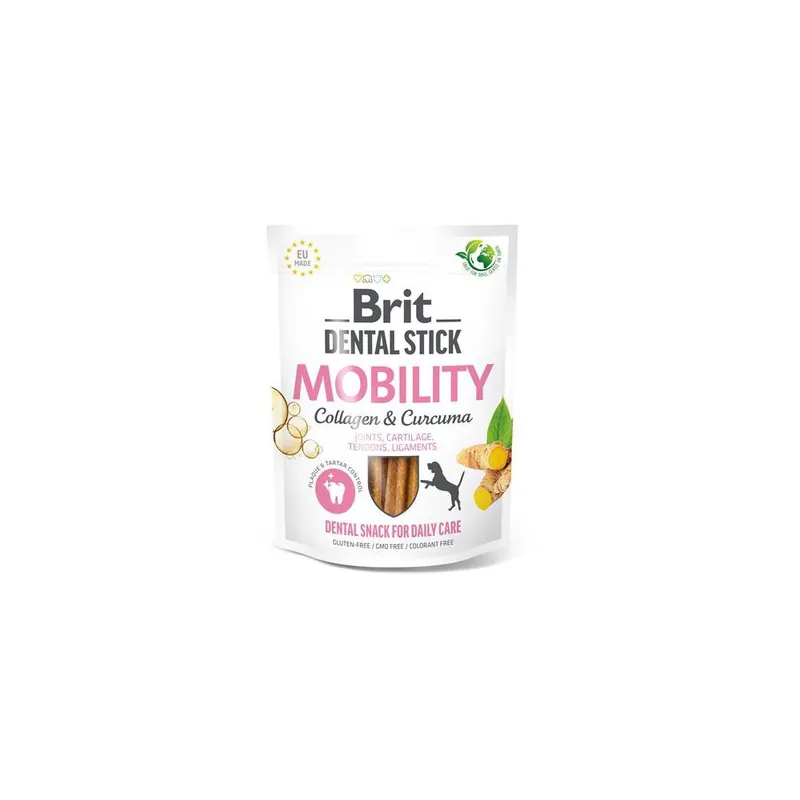 Brit Dog Dental Stick Mobility Curcuma&,Collagen, 7 ks Novinka