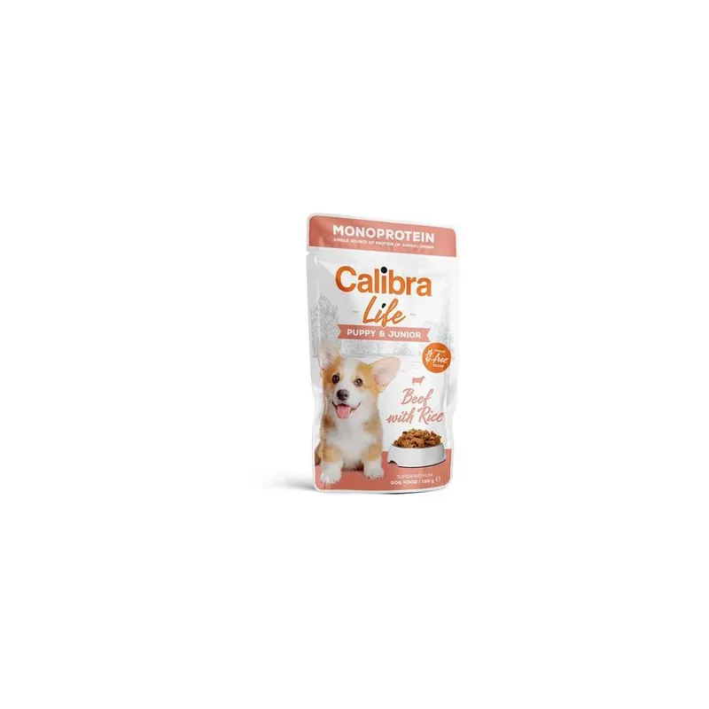 Speciální Cena Calibra Dog Life kapsa Puppy&,Junior Beef, 150 g