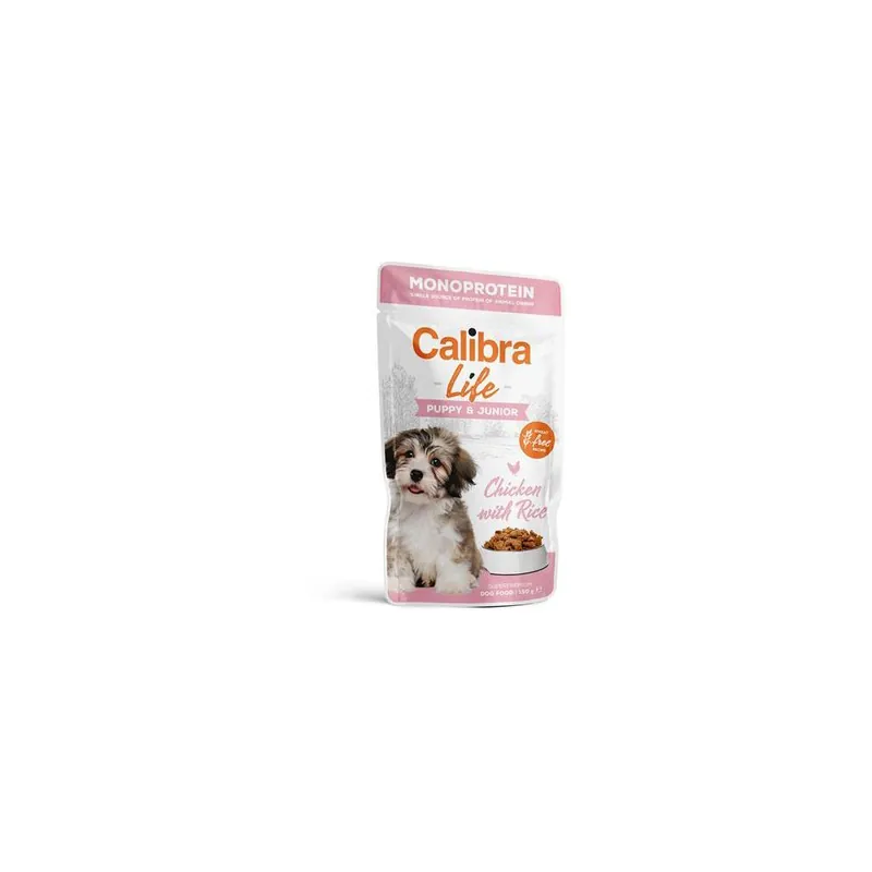 Ověřený Calibra Dog Life kapsa Puppy&,Junior Chicken, 150 g