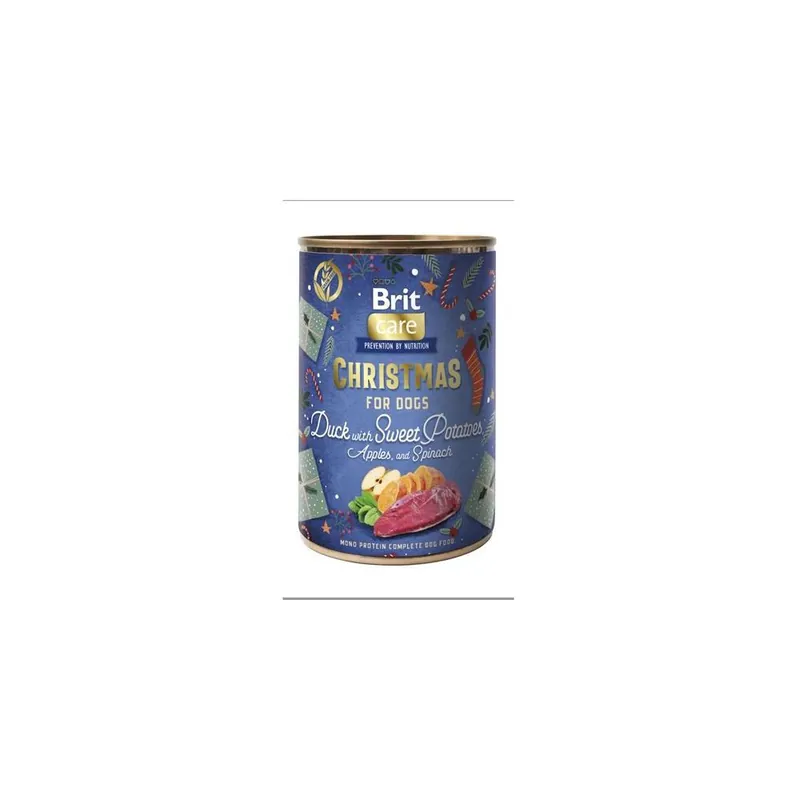 Oblíbený Konzerva pro psy Brit Care Dog Christmas can Duck, 400 g