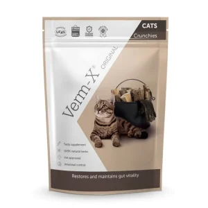 Značkový Verm-X Přírodní granule proti střevním parazitům pro kočky 120g