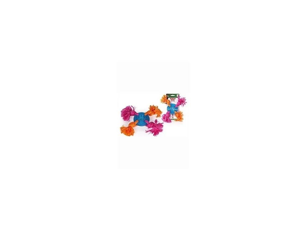 Hračka pes Denta Roo Disk se 4 uzly 24cm/8cm Levný