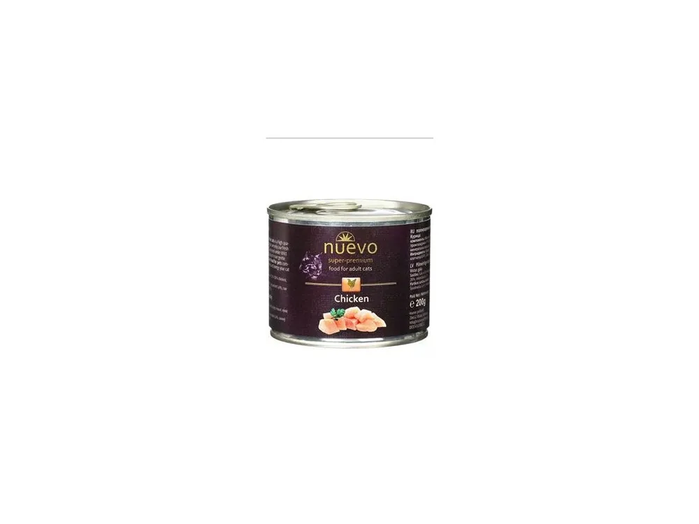 Nuevo kočka adult Kuře konz. 200g Výprodej