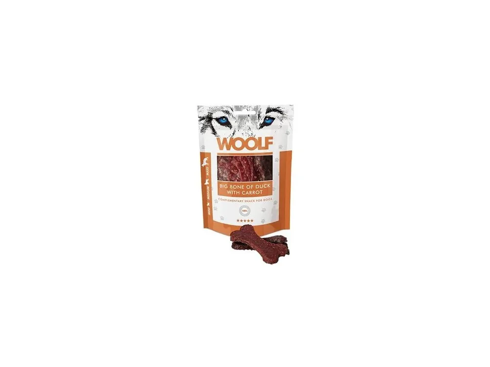 WOOLF pochoutka big bone of duck with carrot 100g Ihned K Objednání