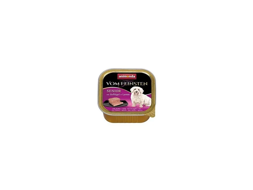 Zlevněný Animonda paštika Senior drůbeží/jehněčí pes 150g
