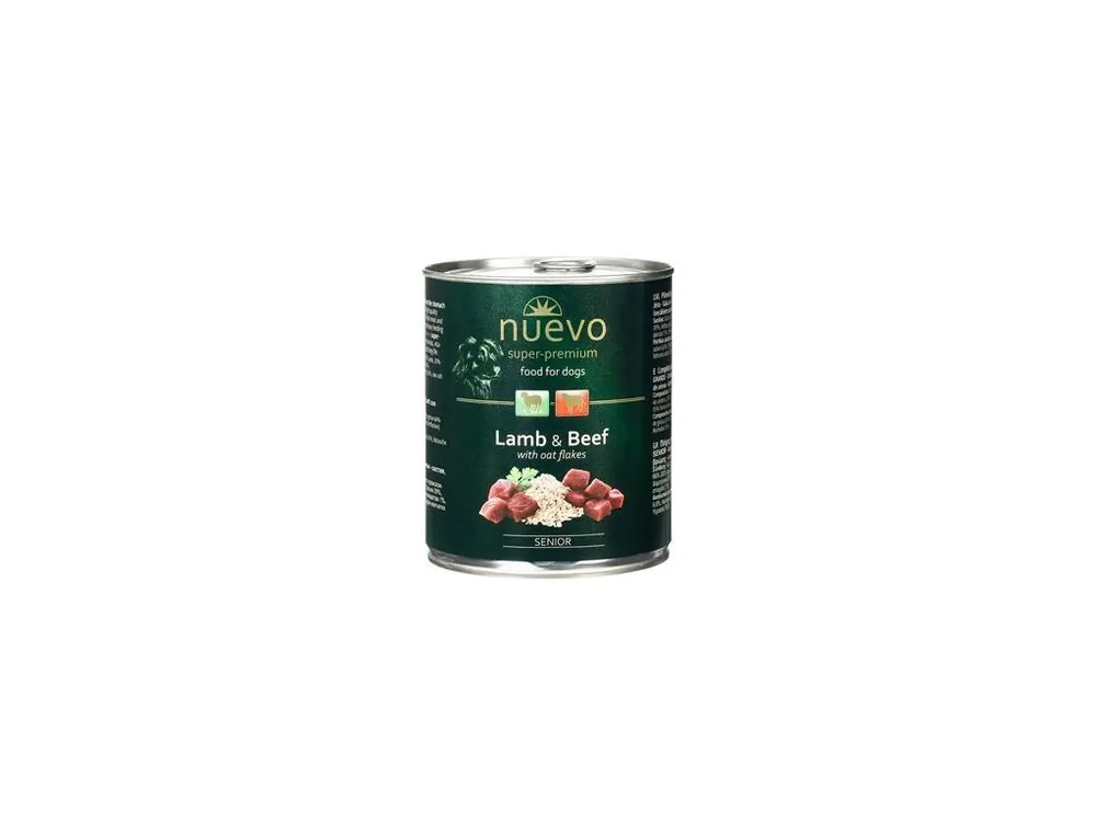 Časově Omezené Nuevo pes senior jehněčí s ovesnými vl. konz. 800g