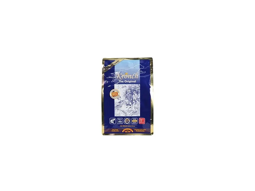 KRONCH pochoutka Treat s lososovým olejem 100% 600g Akce