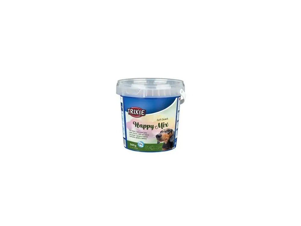 Nakupujte Hned Trixie Soft Snack Happy MIX kuře,jehněčí,losos 500g TR