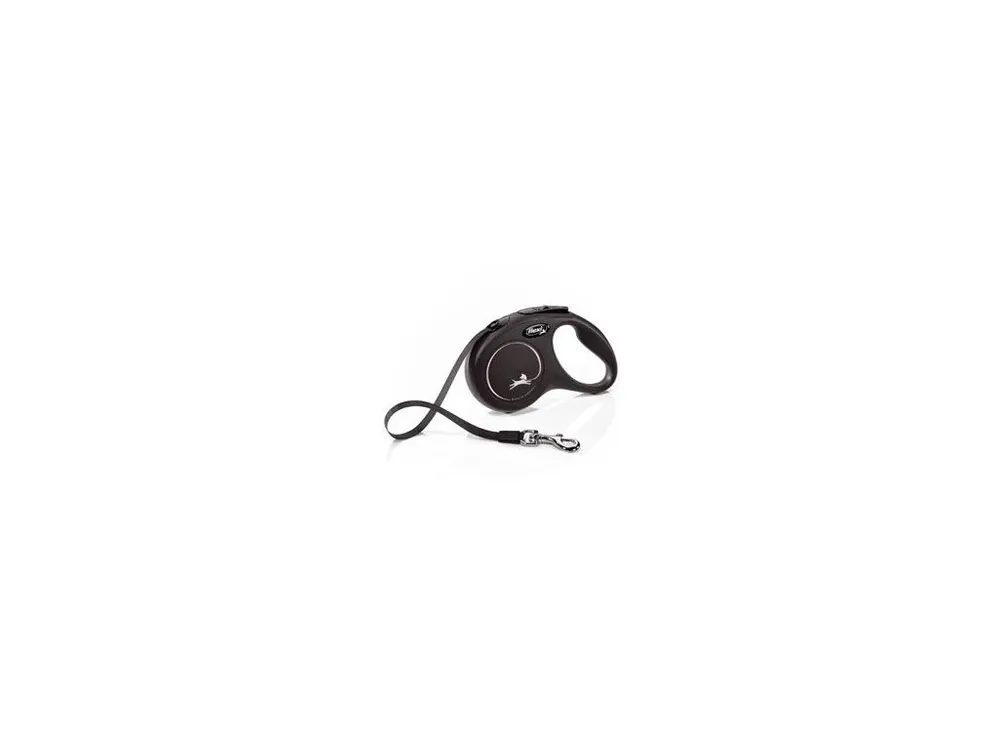 Vodítko FLEXI Classic NEW S pásek 5m/15kg černá Novinka