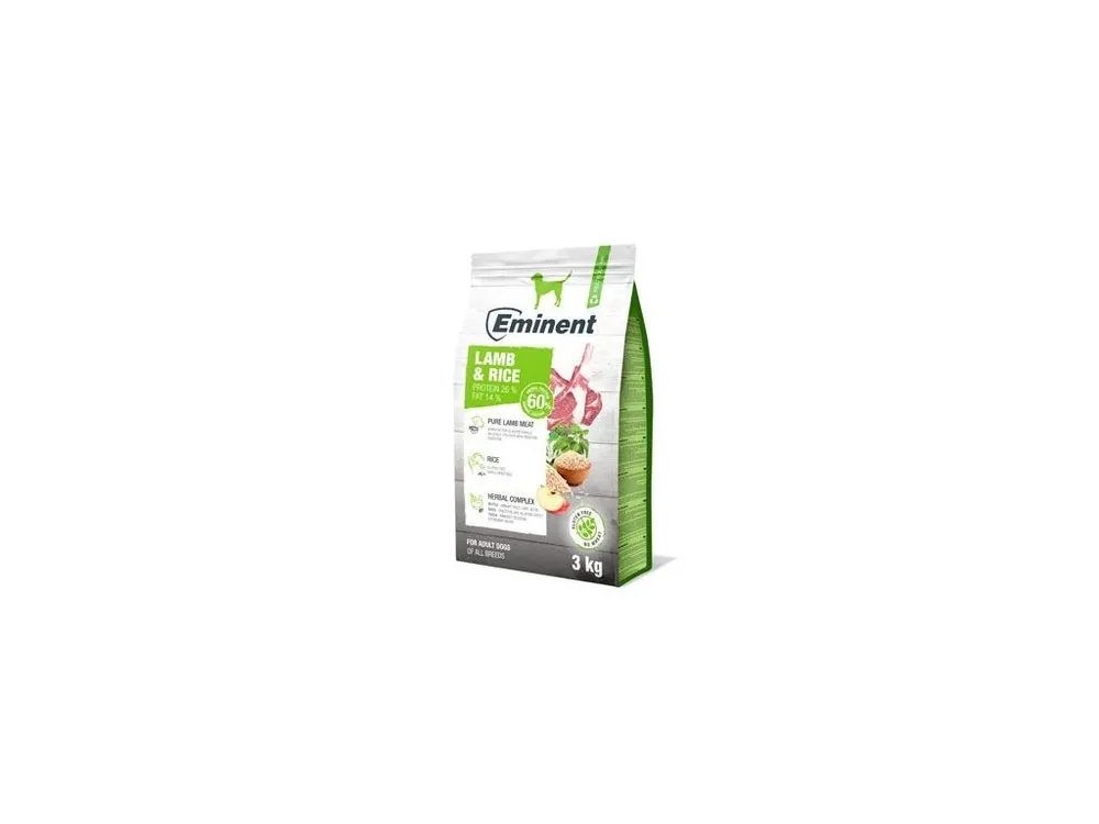 Eminent Dog Lamb Rice 3kg Cenově Výhodný