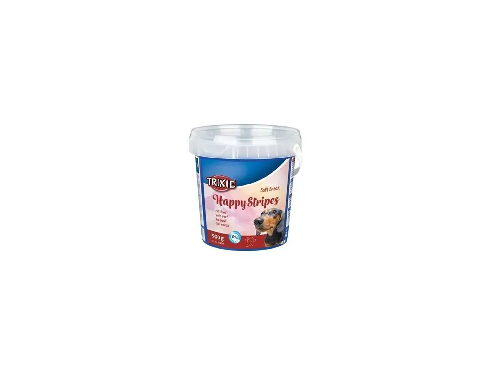 Trixie Soft Snack Happy Stripes hovězí pásky 500g TR Sezónní Sleva