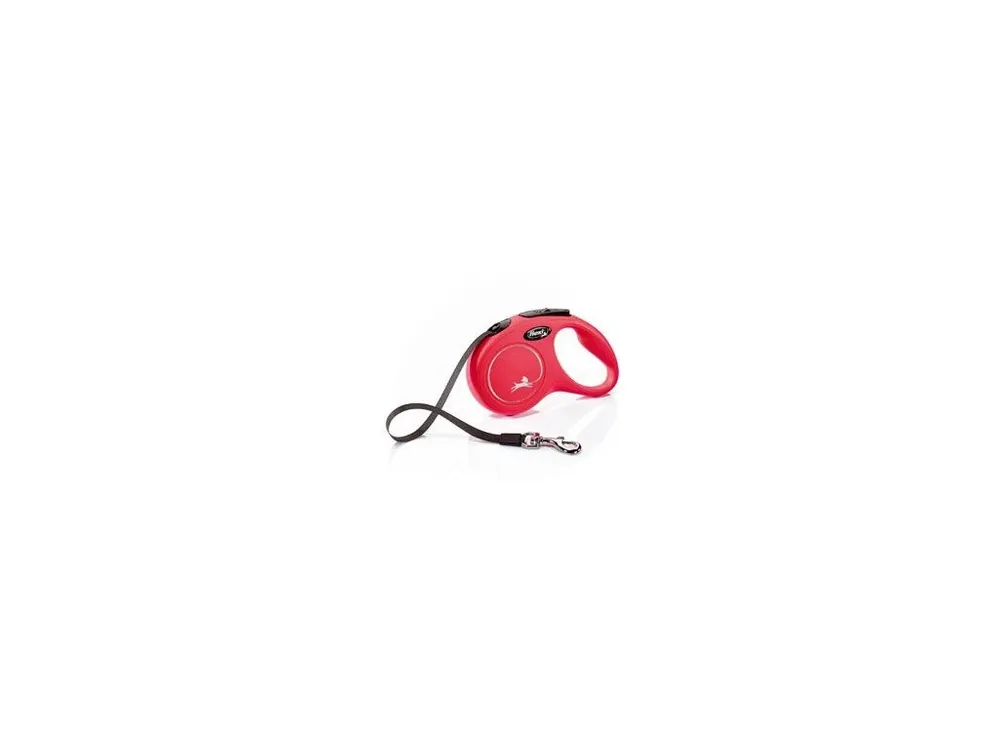 Vodítko FLEXI Classic NEW S pásek 5m/15kg červená Přímo Od Výrobce